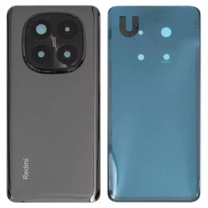 Задня панель корпуса для Xiaomi Redmi Note 14 Pro Plus 5G (India), чорна, із склом камери, titan black