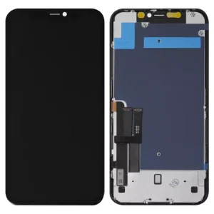 Дисплей для iPhone 11, чорний, з рамкою, Copy, (TFT), JK