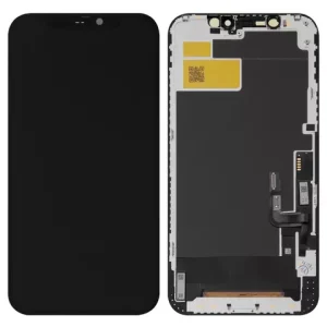 Дисплей для iPhone 12, iPhone 12 Pro, чорний, з рамкою, Copy, (TFT), JK
