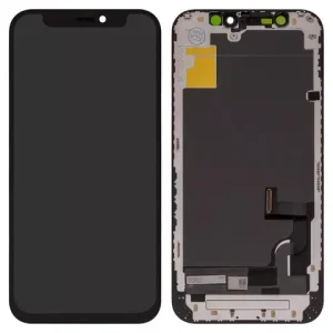 Дисплей для iPhone 12 mini, чорний, з рамкою, Copy, (TFT), ZY, LTPS FHD