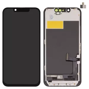 Дисплей для iPhone 13 mini, чорний, без мікросхеми, з рамкою, Copy, (TFT), ZY, LTPS FHD