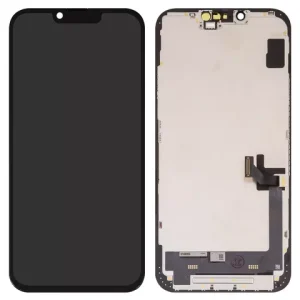 Дисплей для iPhone 14 Plus, чорний, з рамкою, Copy, (TFT), ZY, LTPS HD+