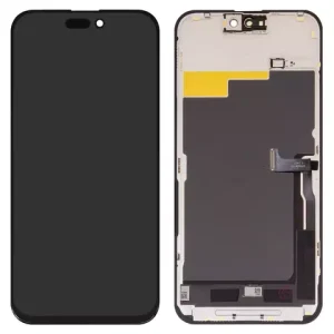 Дисплей для iPhone 15 Pro Max, чорний, з рамкою, Copy, (TFT), JK