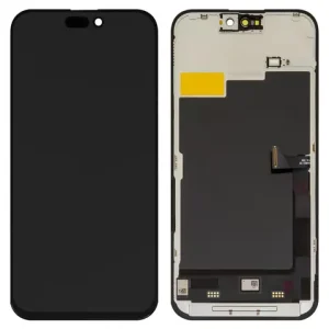 Дисплей для iPhone 15 Pro Max, чорний, з рамкою, Copy, (TFT), ZY, LTPS HD+