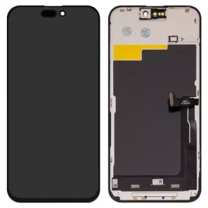 Дисплей для iPhone 15 Pro Max, чорний, з рамкою, Copy, (TFT), ZY, LTPS FHD