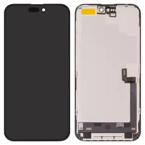 Дисплей для iPhone 16 Plus, чорний, з рамкою, High Copy, без помилки, (OLED) soft diagnosable, DD-OLED