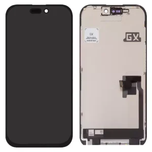 Дисплей для iPhone 16 Pro, чорний, з рамкою, Copy, (TFT), GX In-Cell
