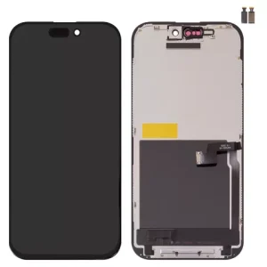 Дисплей для iPhone 16 Pro, чорний, з рамкою, Copy, (TFT), ZY, IN CELL FHD