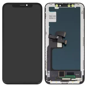 Дисплей для iPhone X, чорний, з рамкою, Copy, (TFT), ZY, LTPS FHD
