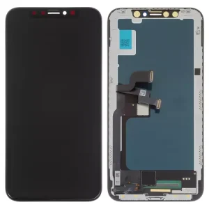 Дисплей для iPhone X, чорний, з рамкою, Copy, (TFT), JK