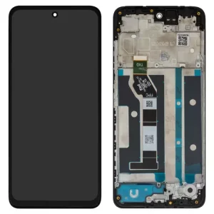 Дисплей для Motorola Moto E15, Moto G05, Moto G15, чорний, з рамкою, High Copy, TXDI670EDCPX-22