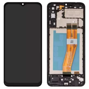 Дисплей для Samsung A042 Galaxy A04e, чорний, з рамкою, High Copy