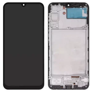 Дисплей для Samsung A245 Galaxy A24, чорний, з рамкою, Сopy, (TFT)