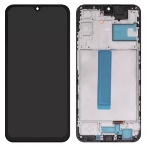 Дисплей для Samsung A256 Galaxy A25, чорний, з рамкою, High Copy, original LCD size, (OLED)