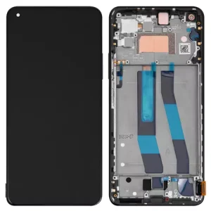 Дисплей для Xiaomi Mi 11 Lite 5G NE, чорний, з рамкою, Original (PRC)