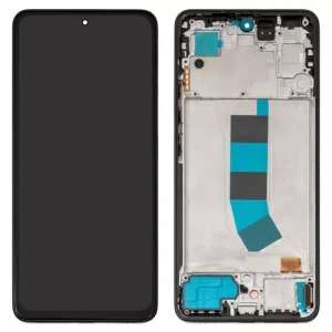 Дисплей для Xiaomi Redmi Note 13 4G, чорний, з рамкою, High Copy, (OLED)