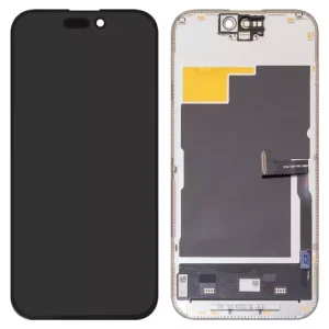 Дисплей JCID для iPhone 15 Pro, чорний, з рамкою, High Copy, без помилки, (OLED) soft, Diagnosable, 120Hz