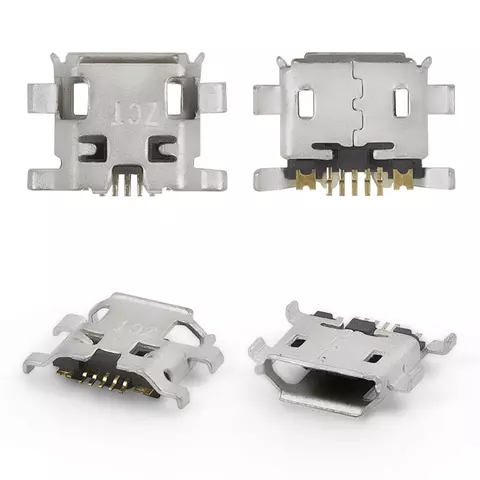 Конектор зарядки для мобільних телефонів, 7 pin, тип 7, micro-USB тип-B