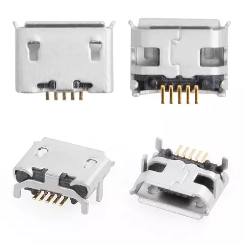 Конектор зарядки для мобільних телефонів, 5 pin, тип 8, micro-USB тип-B