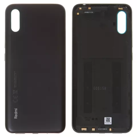 Задня панель корпуса для Xiaomi Redmi 9A, Redmi 9AT, сіра, з боковою кнопкою, M2006C3LG, M2006C3LI, M2006C3LC