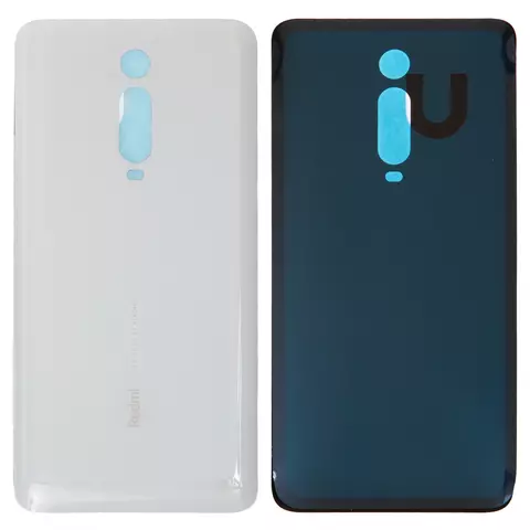 Задня панель корпуса для Xiaomi Redmi K20, Redmi K20 Pro, біла, Лого Redmi