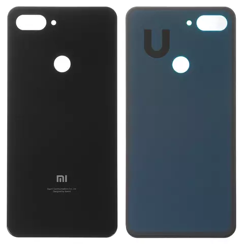 Задня панель корпуса для Xiaomi Mi 8 Lite 6.26″, чорна, M1808D2TG