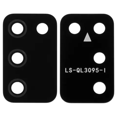 Скло камери для Samsung A025F/DS Galaxy A02s, чорне, без рамки