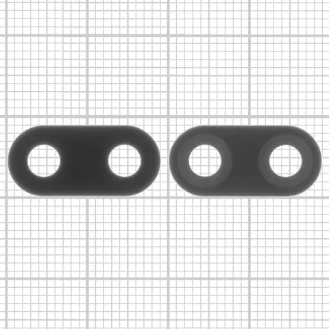Скло камери для Xiaomi Redmi 7, чорне, без рамки, M1810F6LG, M1810F6LH, M1810F6LI