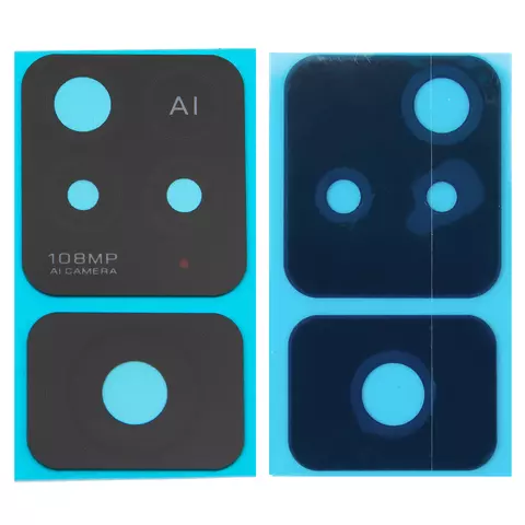 Скло камери для Xiaomi Redmi Note 11 Pro 5G, чорне, без рамки, комплект 2 шт.