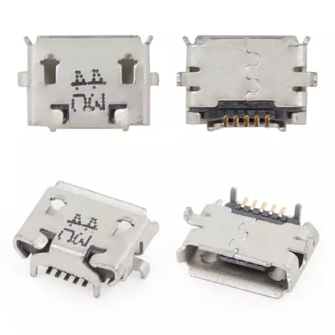 Конектор зарядки для мобільних телефонів, 5 pin, тип 10, micro-USB тип-B