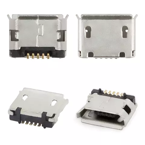 Конектор зарядки для мобільних телефонів, 5 pin, тип 6, micro-USB тип-B