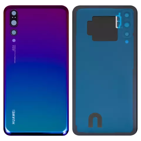 Задня панель корпуса для Huawei P20 Pro, фіолетова, із склом камери, twilight