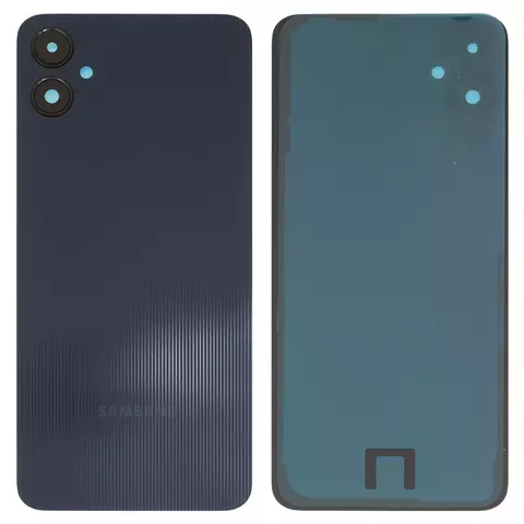 Задня панель корпуса для Samsung A055 Galaxy A05, чорна, із склом камери, black