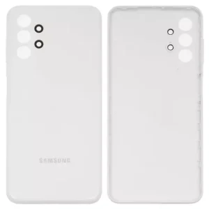 Задня панель корпуса для Samsung A135 Galaxy A13, біла, з боковою кнопкою