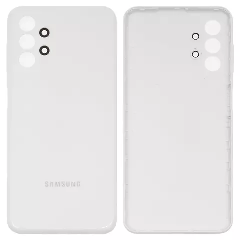 Задня панель корпуса для Samsung A135 Galaxy A13, біла, з боковою кнопкою