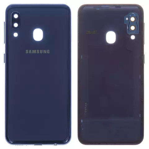 Задня панель корпуса для Samsung A202F/DS Galaxy A20e, синя