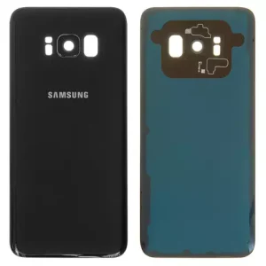 Задня панель корпуса для Samsung G950F Galaxy S8, G950FD Galaxy S8, чорна, повна, із склом камери, Original (PRC),