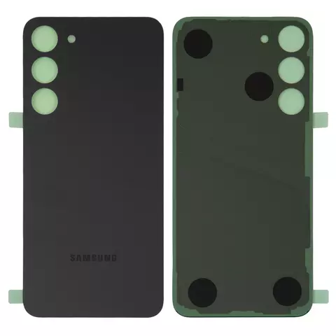 Задня панель корпуса для Samsung S916 Galaxy S23 Plus, чорна, phantom black