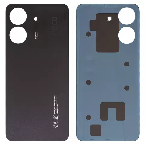 Задня панель корпуса для Xiaomi Poco C65, чорна, black