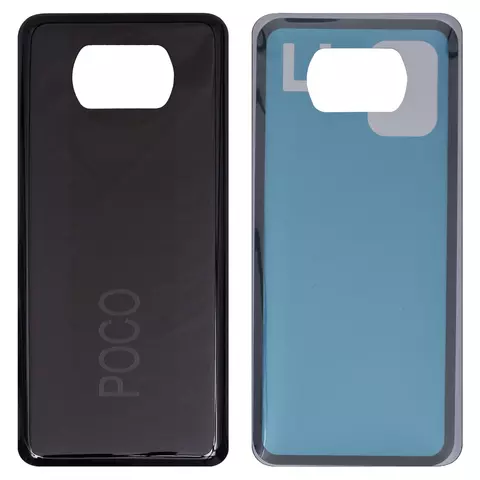 Задня панель корпуса для Xiaomi Poco X3, сіра, MZB07Z0IN, MZB07Z1IN, MZB07Z2IN, MZB07Z3IN, MZB07Z4IN, MZB9965IN, M2007J20CI