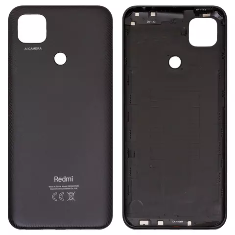 Задня панель корпуса для Xiaomi Redmi 9C, сіра, midnight Gray, M2006C3MG, M2006C3MT