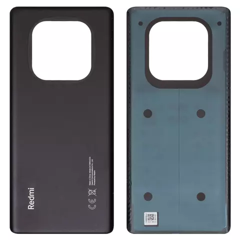 Задня панель корпуса для Xiaomi Redmi Note 14 Pro 4G, чорна, midnight black