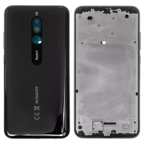 Корпус для Xiaomi Redmi 8, чорний, M1908C3IC, MZB8255IN, M1908C3IG, M1908C3IH