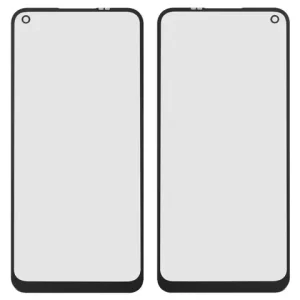 Скло корпуса для Oppo A32, з ОСА-плівкою, чорне