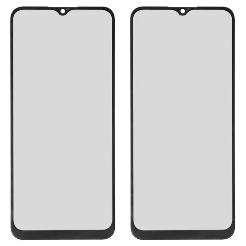 Скло корпуса для Samsung A025F/DS Galaxy A02s, чорне, 160 mm