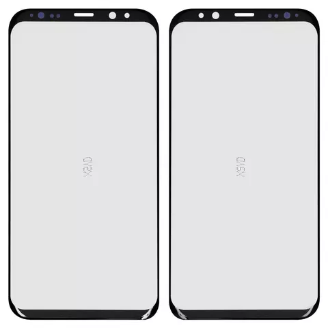 Скло корпуса для Samsung G955F Galaxy S8 Plus, з ОСА-плівкою, чорне