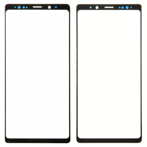 Скло корпуса для Samsung N960 Galaxy Note 9, з ОСА-плівкою, чорне
