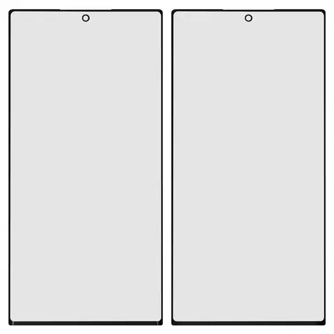 Скло корпуса для Samsung S908B Galaxy S22 Ultra 5G, з ОСА-плівкою, чорне