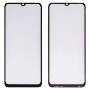 Скло корпуса для Xiaomi Poco C55, Redmi 11A, Redmi 12C, з ОСА-плівкою, чорне