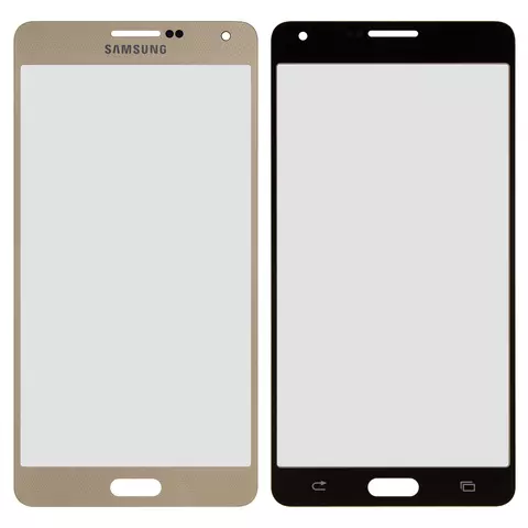 Скло корпуса для Samsung A700F Galaxy A7, A700H Galaxy A7, золотисте
